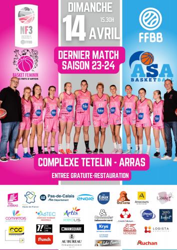 Dernier match de la saison pour les demoiselles d'Arras